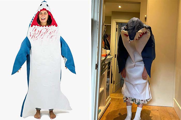 When You Order A Spooky Shark Costume Online