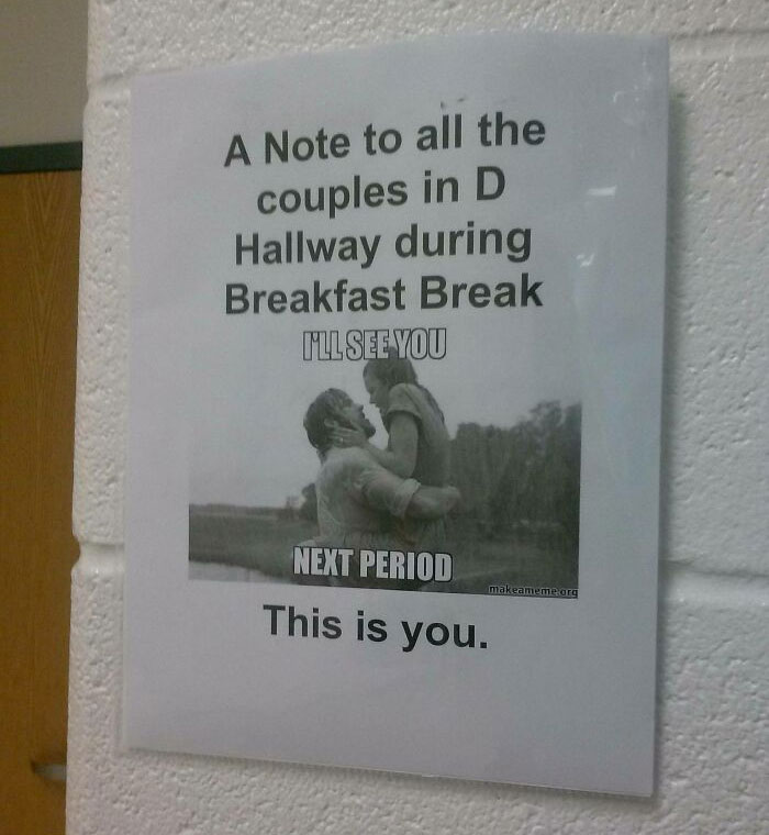 My Chemistry Teacher Had This Hanging Outside His Door