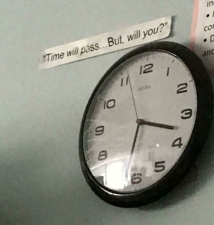 More A Sticker Than A Sign, But Still My Teacher Got To Me