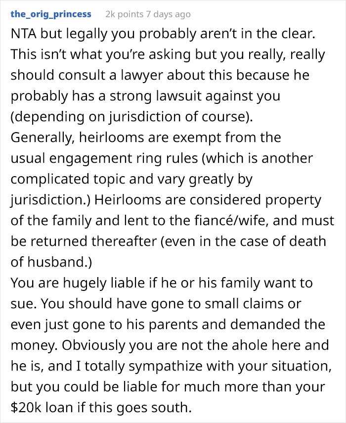 Cheating Ex-Fianc&eacute; Won't Pay For The Canceled Wedding Costs, So Woman Decides To Sell His Family Heirloom