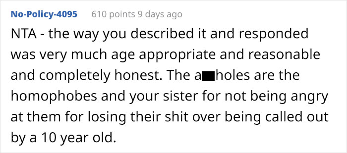 Gay Man Explains His Sexuality Is The Reason He's Not Invited To Christmas Gatherings At Grandparents', 10 Y.O. Niece Confronts Them