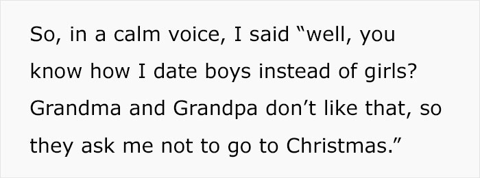 Gay Man Explains His Sexuality Is The Reason He's Not Invited To Christmas Gatherings At Grandparents', 10 Y.O. Niece Confronts Them
