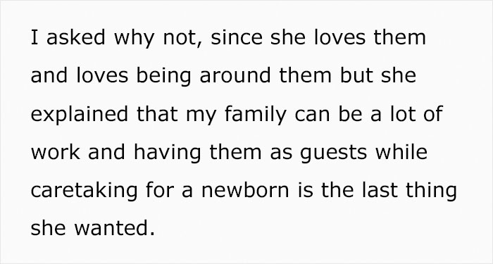 "She&rsquo;s Extra Hormonal": Husband Invites His Family To Stay Over For A Week Right After His Wife Gives Birth, Leaves Her Shocked