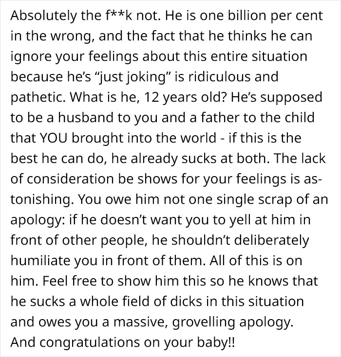 Husband Humiliates His Wife In Front Of His Whole Family By Laughing About Her Embarrassing Birth Experience, She Finally Snaps