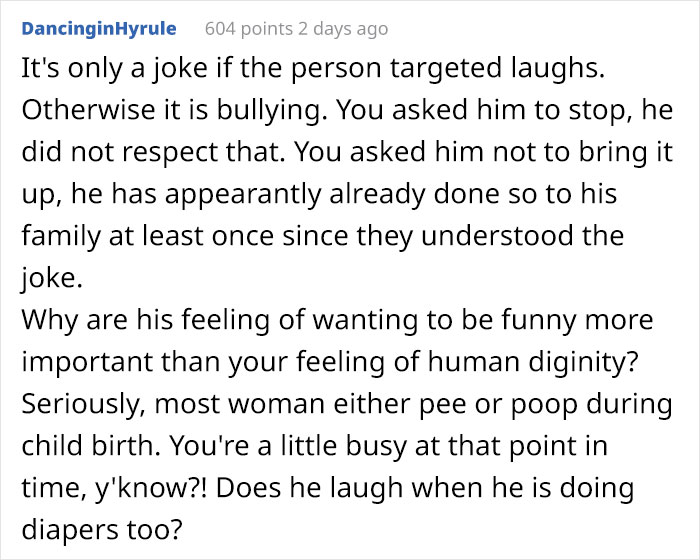 Husband Humiliates His Wife In Front Of His Whole Family By Laughing About Her Embarrassing Birth Experience, She Finally Snaps