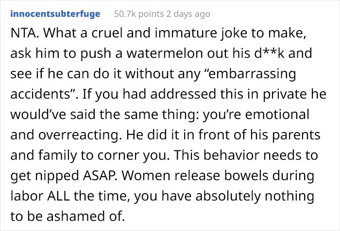 Husband Humiliates His Wife In Front Of His Whole Family By Laughing About Her Embarrassing Birth Experience, She Finally Snaps