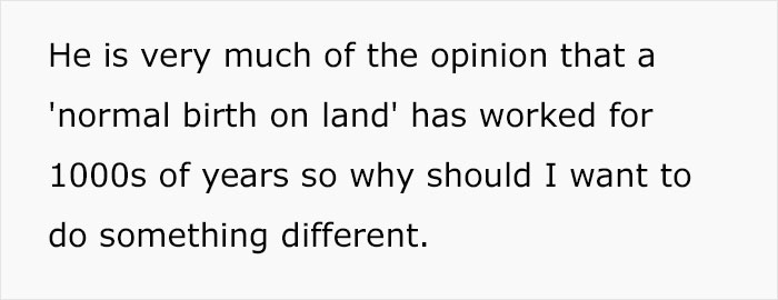 Husband Insists Wife Has A Natural Birth Without Epidural When She Wants A Water Birth, Says His Word Is Final