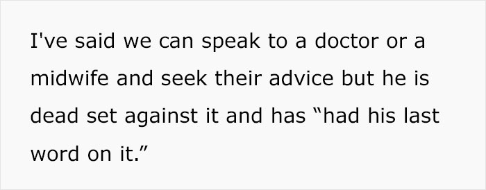 Husband Insists Wife Has A Natural Birth Without Epidural When She Wants A Water Birth, Says His Word Is Final