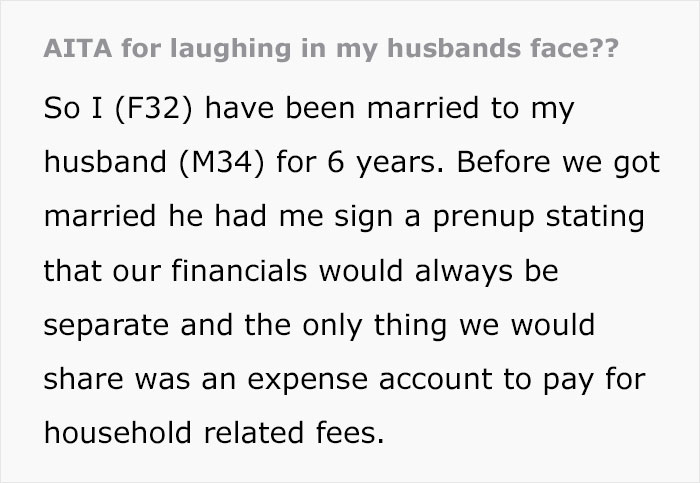 Woman Laughs In Husband&rsquo;s Face When He Regrets Forcing To Sign Her A Prenup 6 Years Ago After He Finds Out She Now Makes 3x More Than Him