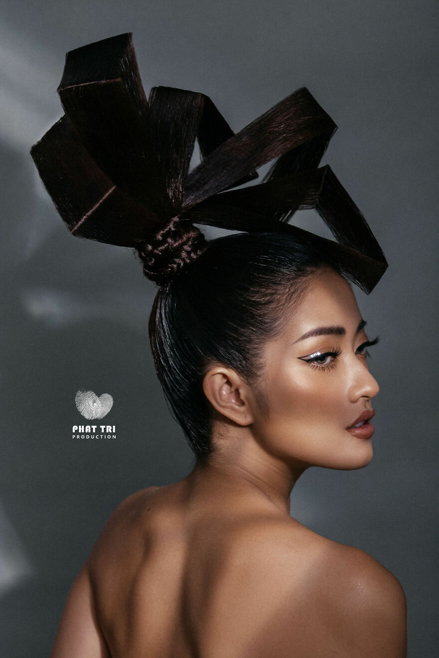 Vietnamese Hairdresser Creates Amazing Designs In The Shape Of Flowers (37 Pics)