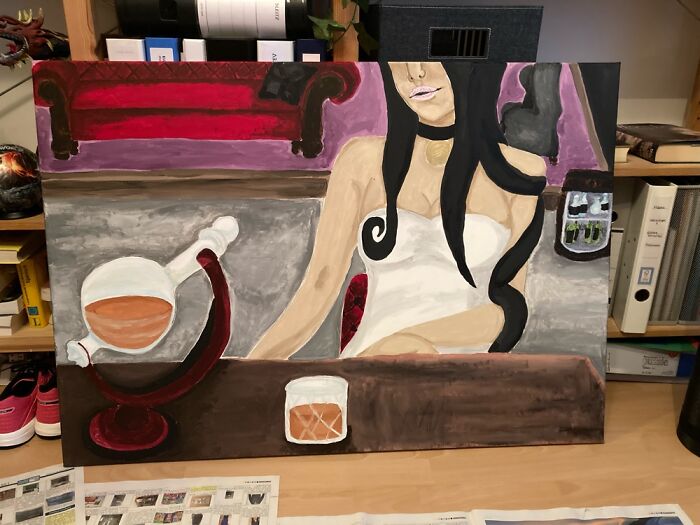 My First Painting After Struggling With Depression For Years