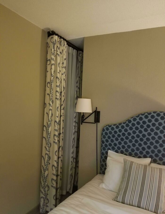 This Hotel I Stayed In Built The Wall Around The Window