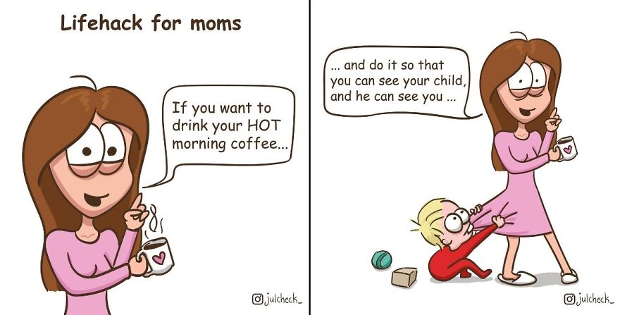 Russian Illustrator Creates Heartfelt Comics To Portray A Mother's Daily Life (19 Comics) Russian Illustrator Creates Heartfelt Comics To Portray A Mother's Daily Life (19 Comics)
