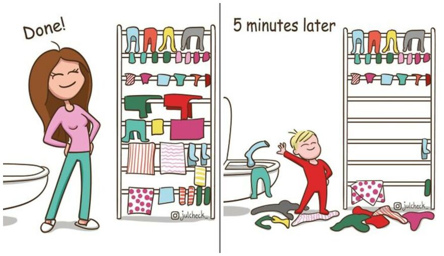 Russian Illustrator Creates Heartfelt Comics To Portray A Mother's Daily Life (19 Comics) Russian Illustrator Creates Heartfelt Comics To Portray A Mother's Daily Life (19 Comics)
