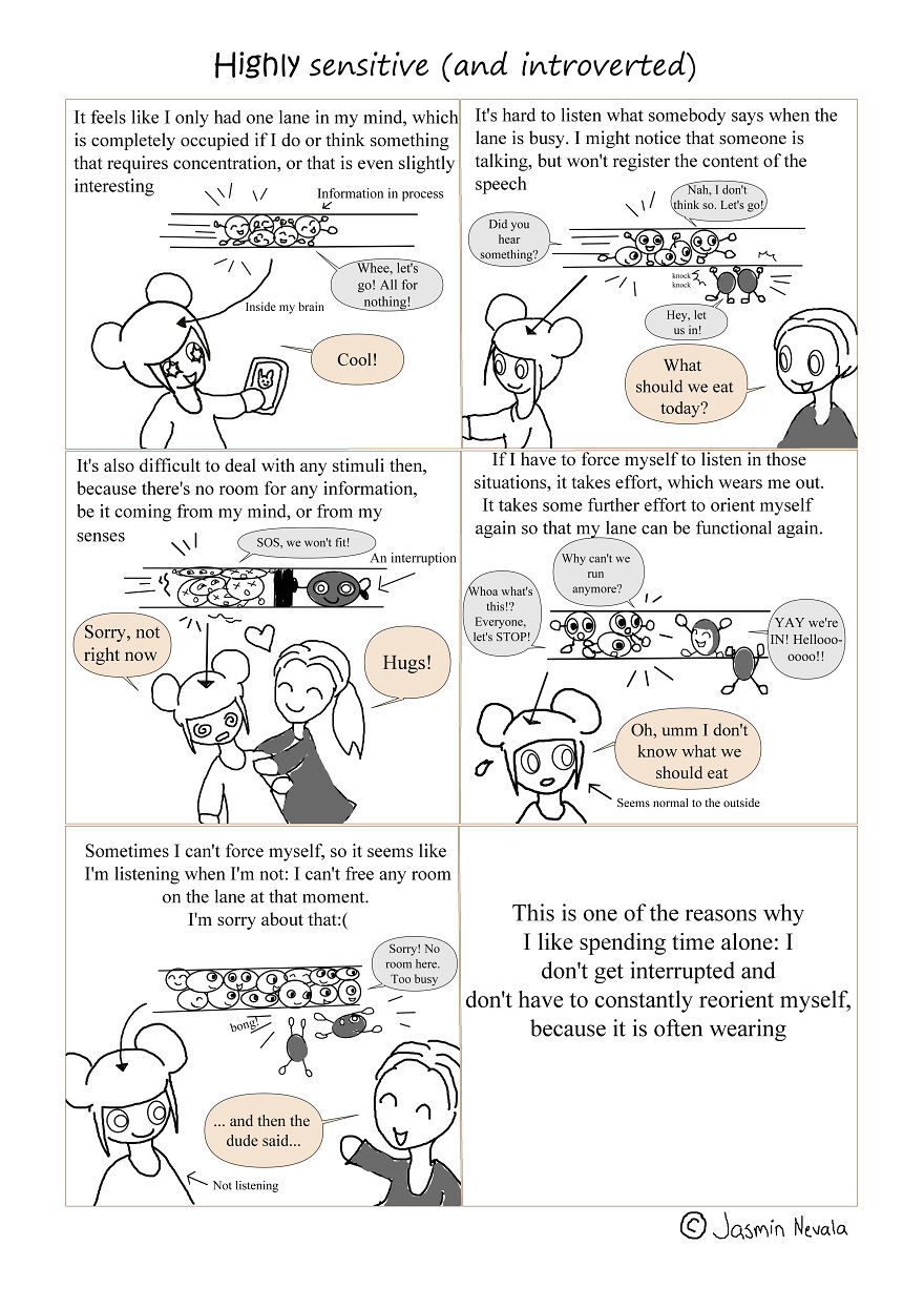 I Created Comics About Being A Highly Sensitive And Introverted Person