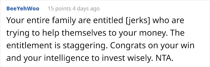 Guy Who Won $5.6M Dollars Refused To Give Any To His Family