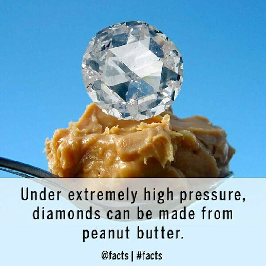 #facts #food #peanutbutter #snacks #jewelry #diamonds