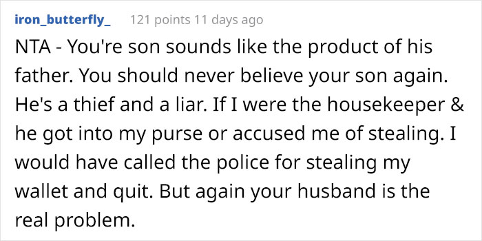"Prankster" Son Tries To Get Housekeeper Fired By Sneaking His Mom&rsquo;s Jewelry Into Her Purse, Dad Is Outraged The Mom Called Him Out For It