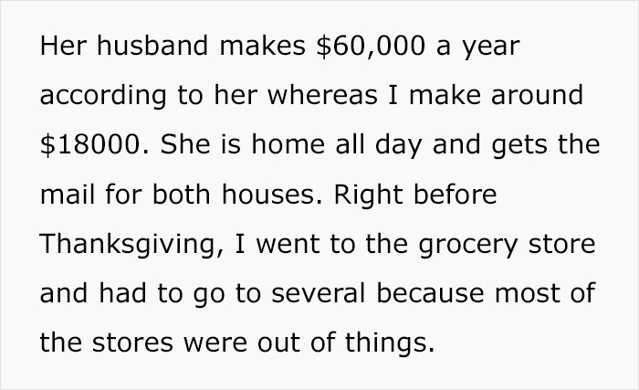 Woman Tells Her Neighbor "No" To Buying More Than 80 Items At The Grocery Store, Drama Ensues