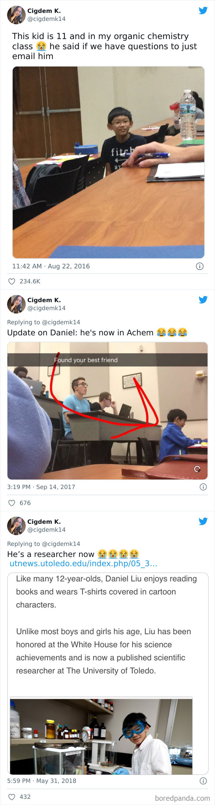 Genius Boy Who Went Viral At 11yo For Helping College Students With Organic Chemistry Is Now A Researcher At 13