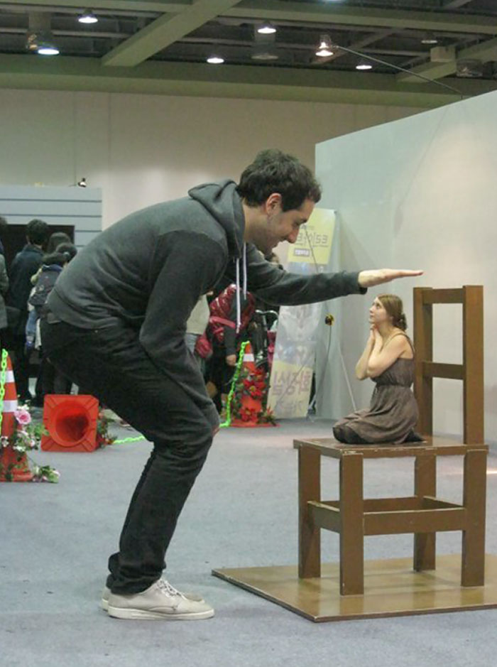 Me And My Girlfriend At The Trick Art Museum