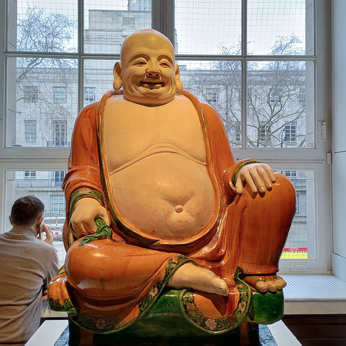 Mr. Bean Has Reach Enlightenment. British Museum