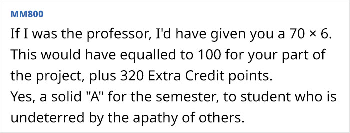 Student Maliciously Complies And Gets His Professor Into Trouble After Receiving A Zero On A Group Project He Had To Do All By Himself
