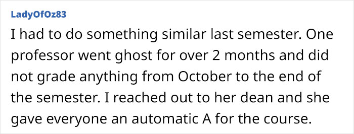Student Maliciously Complies And Gets His Professor Into Trouble After Receiving A Zero On A Group Project He Had To Do All By Himself
