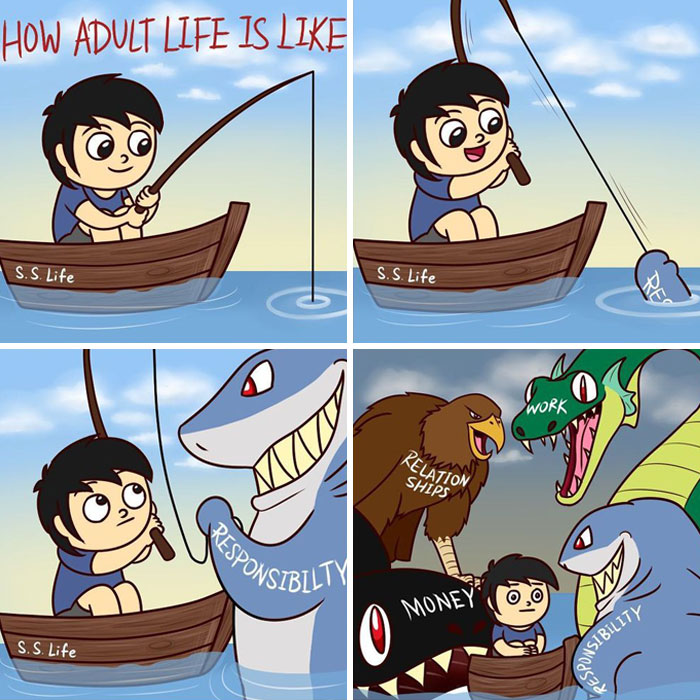 30 Silly Comics Full Of Random Twists Made By This Artist