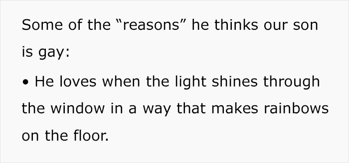 Father Lists All The Reasons He Thinks His 1-Year-Old Is Gay, Mother Left Speechless Father Lists All The Reasons He Thinks His 1-Year-Old Is Gay, Mother Left Speechless