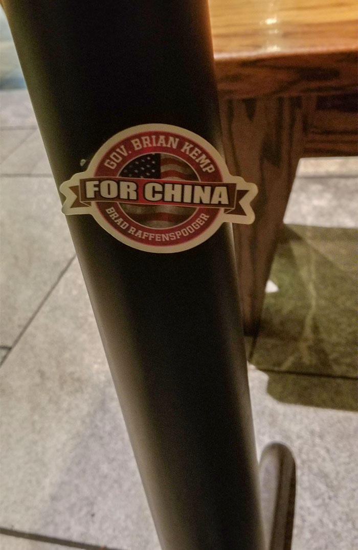 Sticking These To Restaurant Tables In A Japanese Restaurant