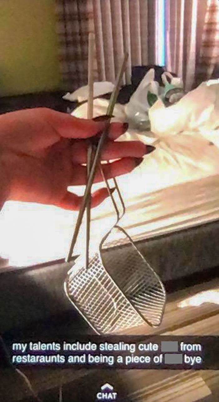 Y'all Ever Go To San Francisco Just To Steal Stuff From Restaurants? At Least She Admits To Being Trashy