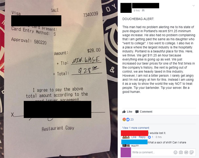 Tip Your Server. Be A Good Human