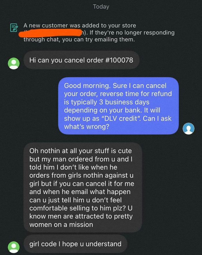 You Can’t Buy From A Girl