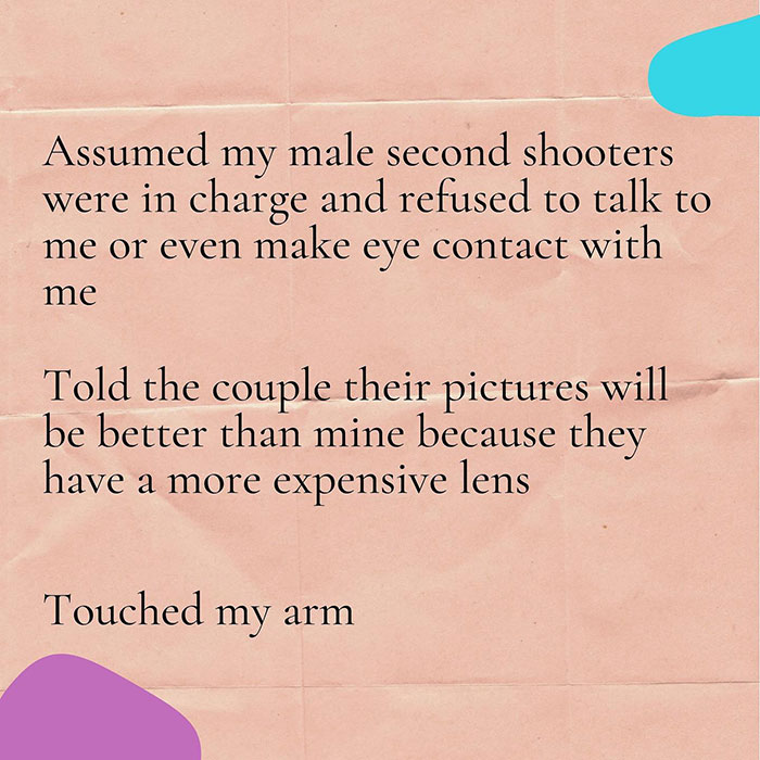 Photographer Lists All The Things Men Have Done To Her During Weddings In 2021 Photographer Lists All The Things Men Have Done To Her During Weddings In 2021