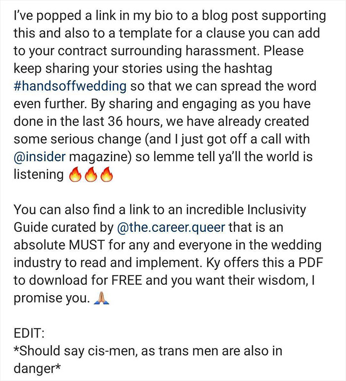 Photographer Lists All The Things Men Have Done To Her During Weddings In 2021 Photographer Lists All The Things Men Have Done To Her During Weddings In 2021