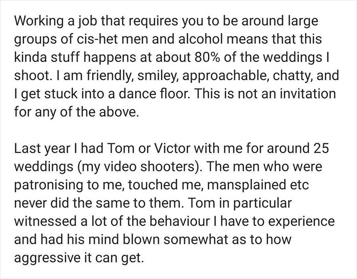 Photographer Lists All The Things Men Have Done To Her During Weddings In 2021 Photographer Lists All The Things Men Have Done To Her During Weddings In 2021