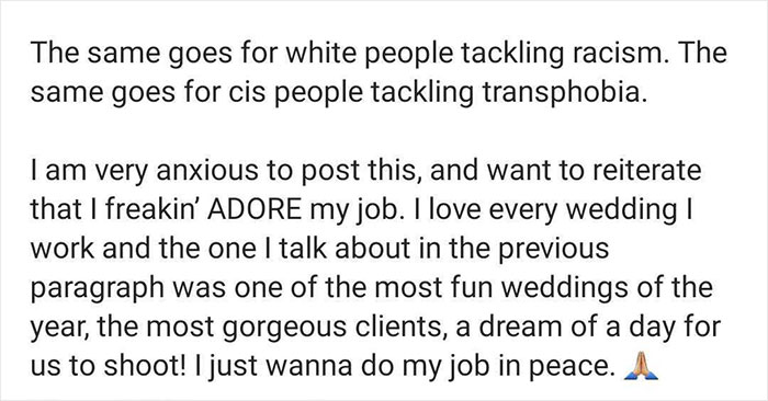 Photographer Lists All The Things Men Have Done To Her During Weddings In 2021 Photographer Lists All The Things Men Have Done To Her During Weddings In 2021