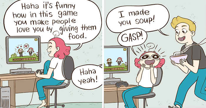 My 40 Light-Hearted Comics Inspired By My Married Life