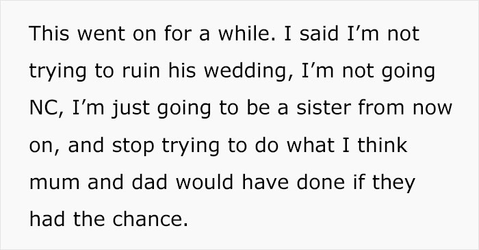 "Didn't Invite Me Because My Husband And I 'Are Never Available'": Brother Doesn&rsquo;t Involve Sis In Wedding Plans Even Though She&rsquo;s Paying For It