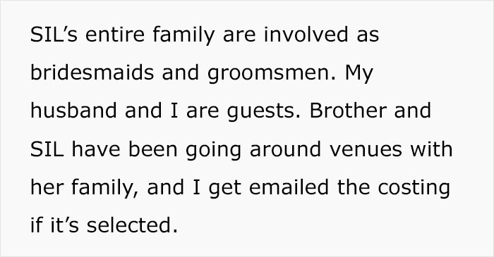 "Didn't Invite Me Because My Husband And I 'Are Never Available'": Brother Doesn&rsquo;t Involve Sis In Wedding Plans Even Though She&rsquo;s Paying For It