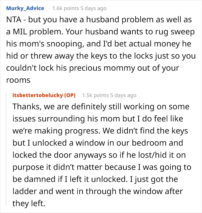 Mother-In-Law Always Snoops Around The House, So The Wife Decided To Plant A Glitter Bomb Mother-In-Law Always Snoops Around The House, So The Wife Decided To Plant A Glitter Bomb