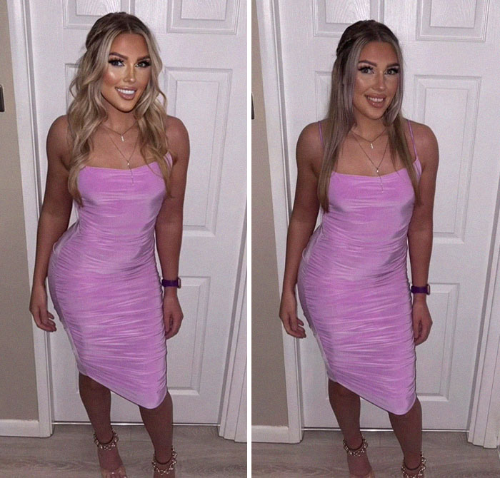 TikToker Goes Viral By Exposing The Truth Behind Heavily-Edited Pictures On Social Media (30 Pics)