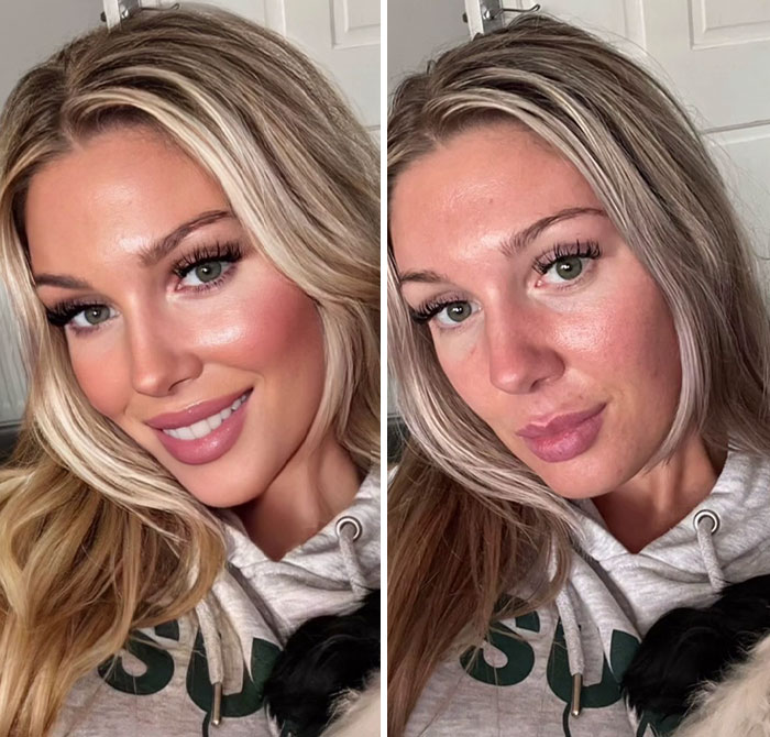 TikToker Goes Viral By Exposing The Truth Behind Heavily-Edited Pictures On Social Media (30 Pics)