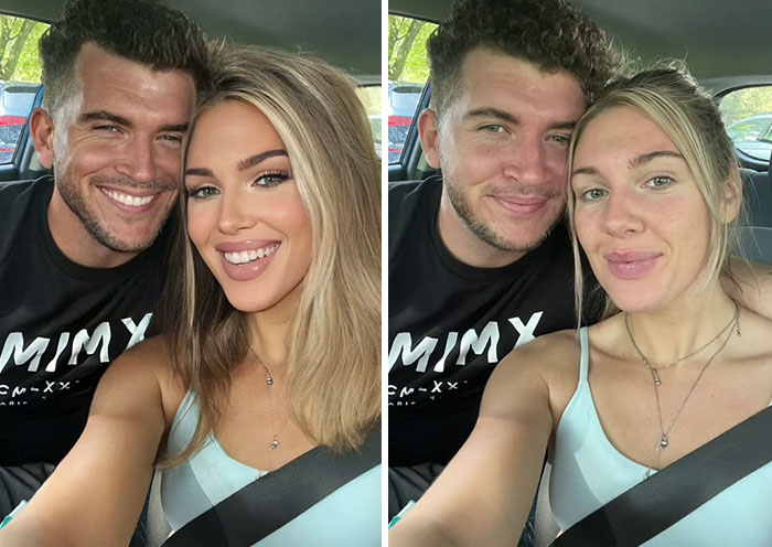 TikToker Goes Viral By Exposing The Truth Behind Heavily-Edited Pictures On Social Media (30 Pics)