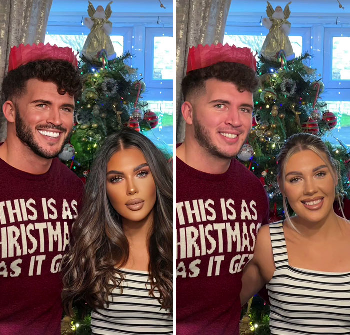 TikToker Goes Viral By Exposing The Truth Behind Heavily-Edited Pictures On Social Media (30 Pics)