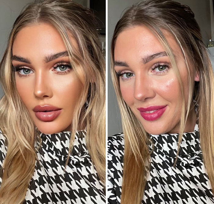 TikToker Goes Viral By Exposing The Truth Behind Heavily-Edited Pictures On Social Media (30 Pics)