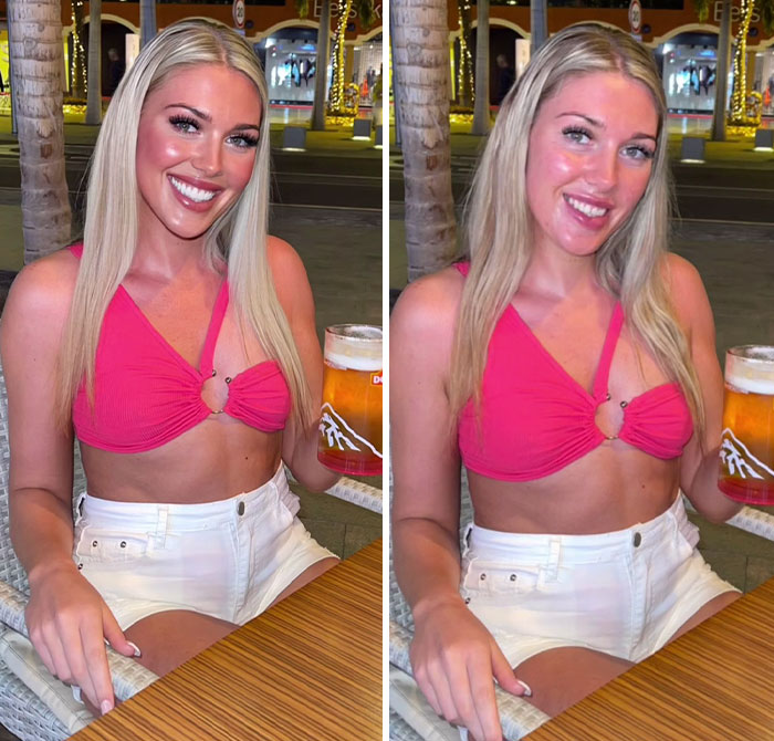 TikToker Goes Viral By Exposing The Truth Behind Heavily-Edited Pictures On Social Media (30 Pics)