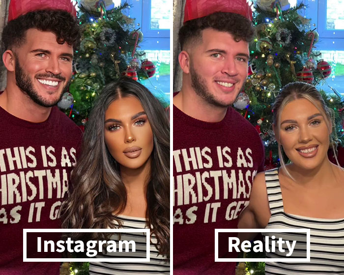 TikToker Goes Viral By Exposing The Truth Behind Heavily-Edited Pictures On Social Media (30 Pics)
