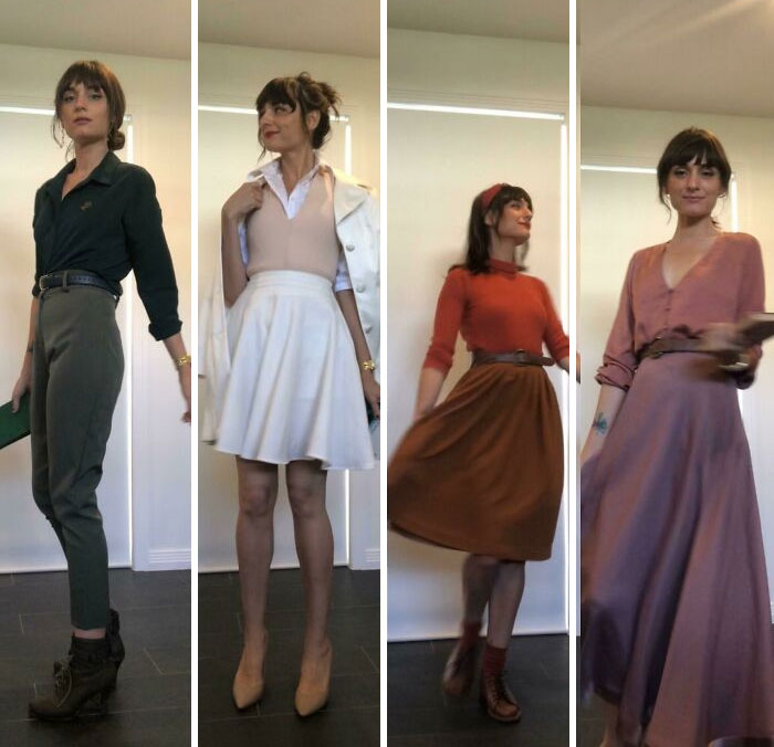 Made Monochrome Outfits This Week! Everything Pictured Is Thrifted!